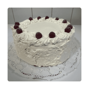 Torta merengue frambuesa