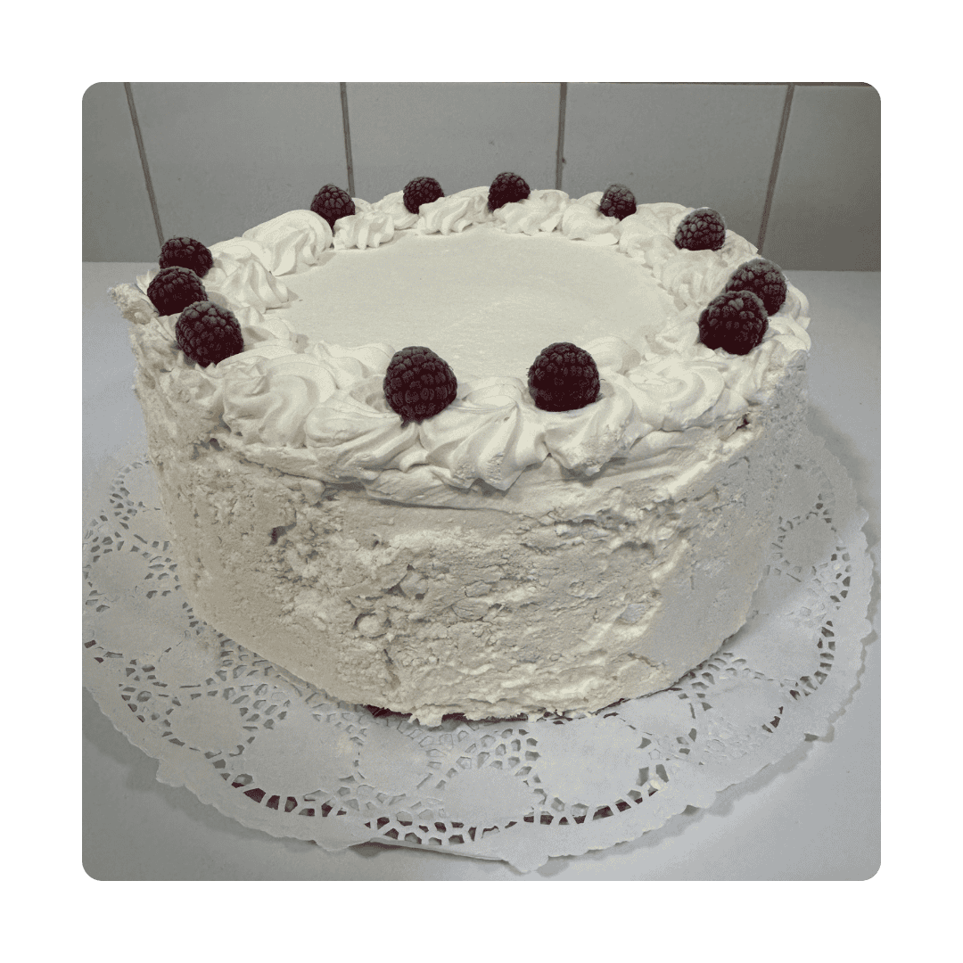 Torta merengue frambuesa
